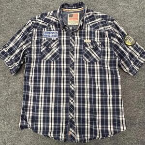 Rolling Paper Co. Men's Casual Plaid Shirt, Size X‎ Large #359